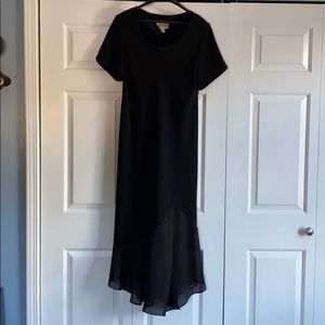 Lovely black dress with a sheer bottom